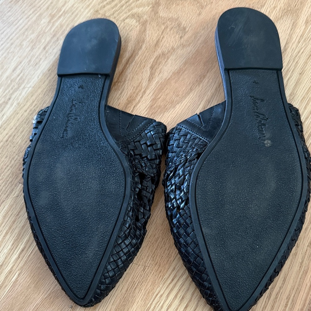 Sam Edelman Black Woven Mules - Picture 2 of 2